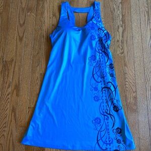 Athleta Blue Dress with Built-in Bra